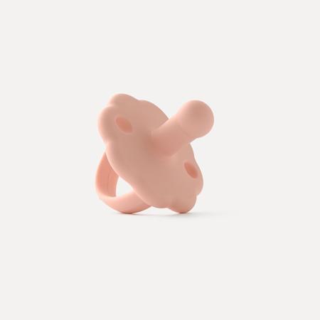 scallop pacifier in blush