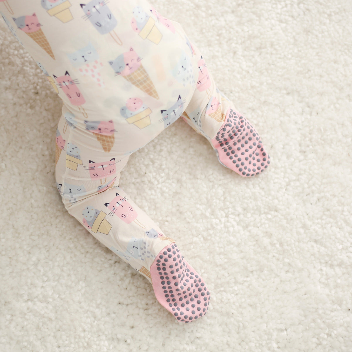 Ice Cream Paw-ty Pink Footie