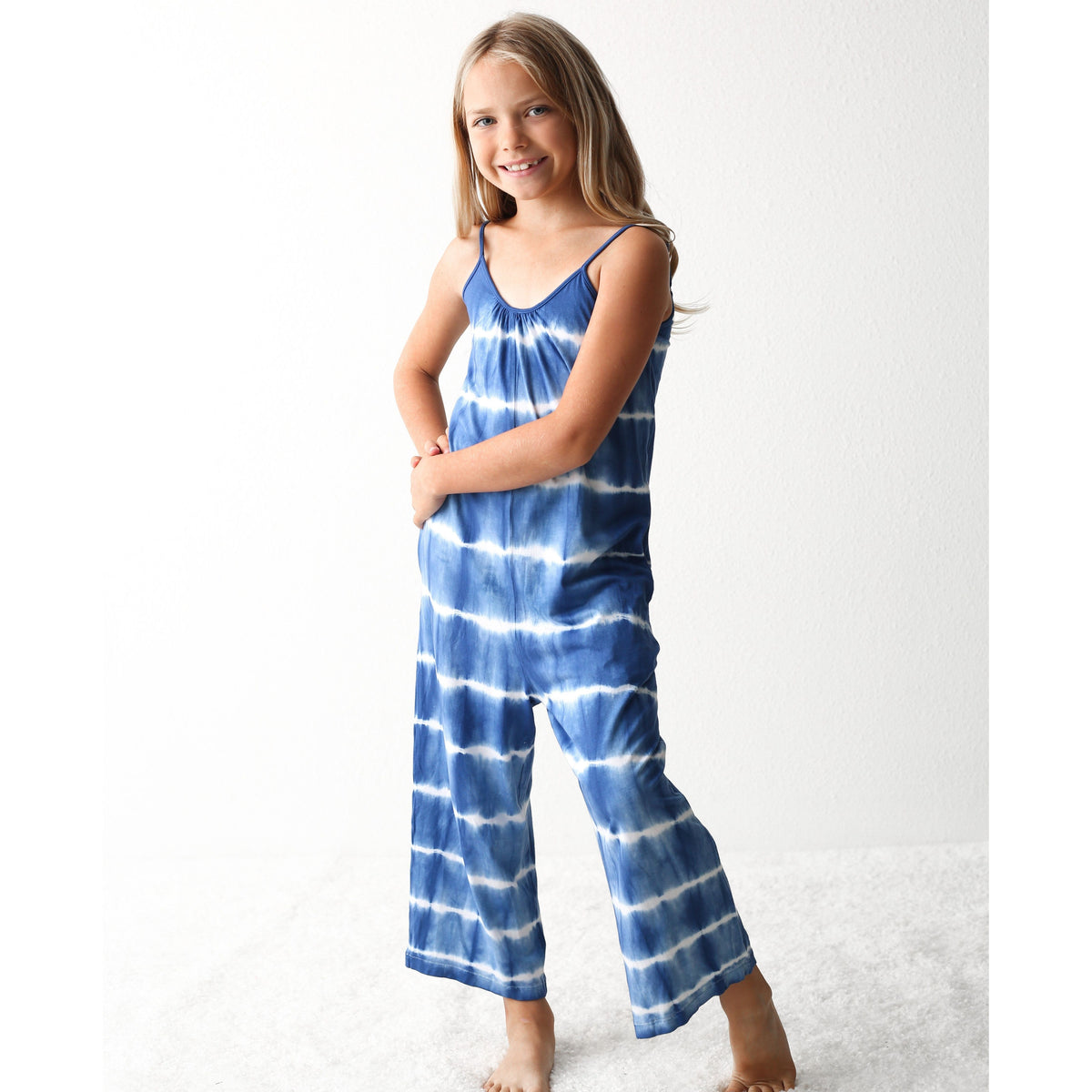 hema blue tie dye jumpsuit