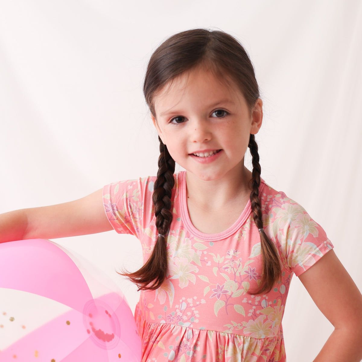 Summer Florals Pink Dress