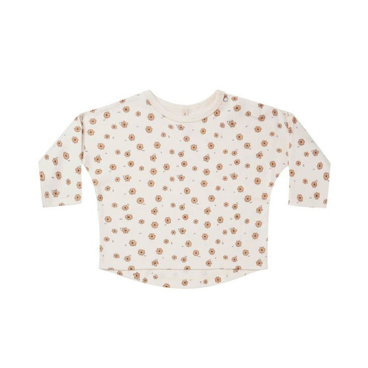 long sleeve tee in daisy confetti