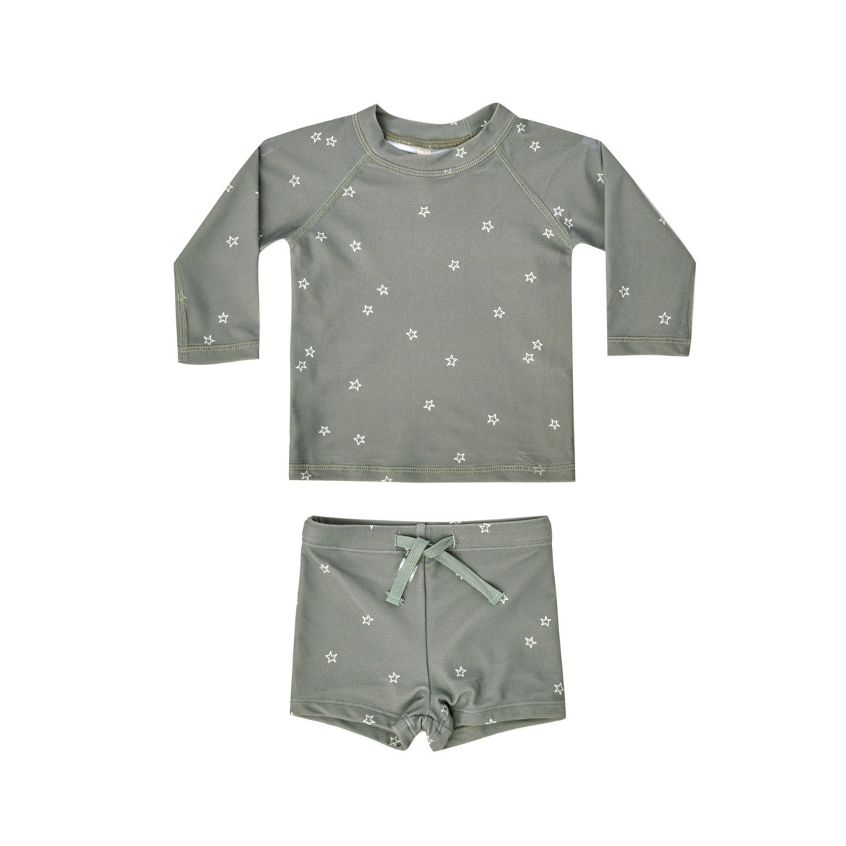 boys rashguard + short set | sea green