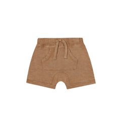 front pouch short || camel