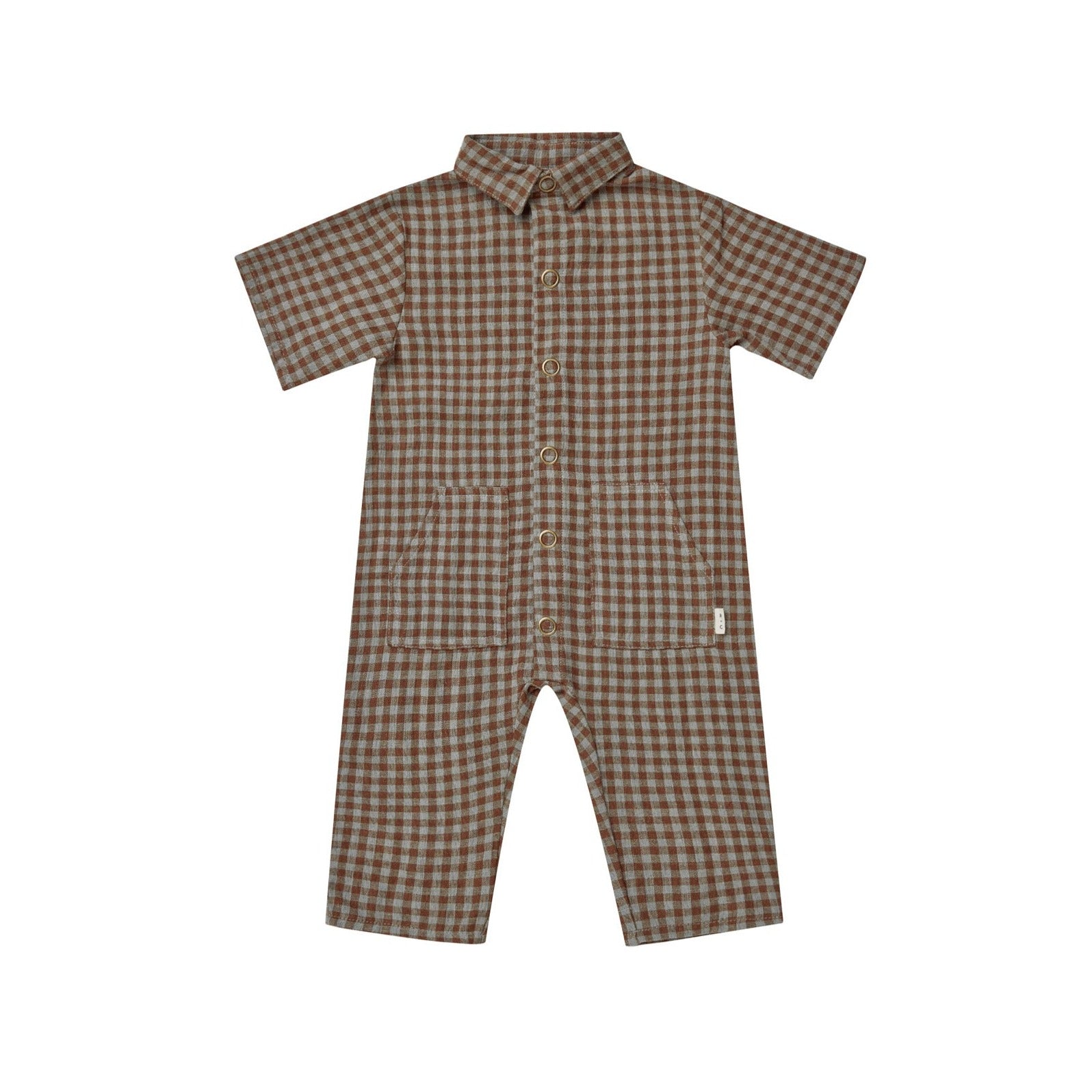 rhett jumpsuit || gingham