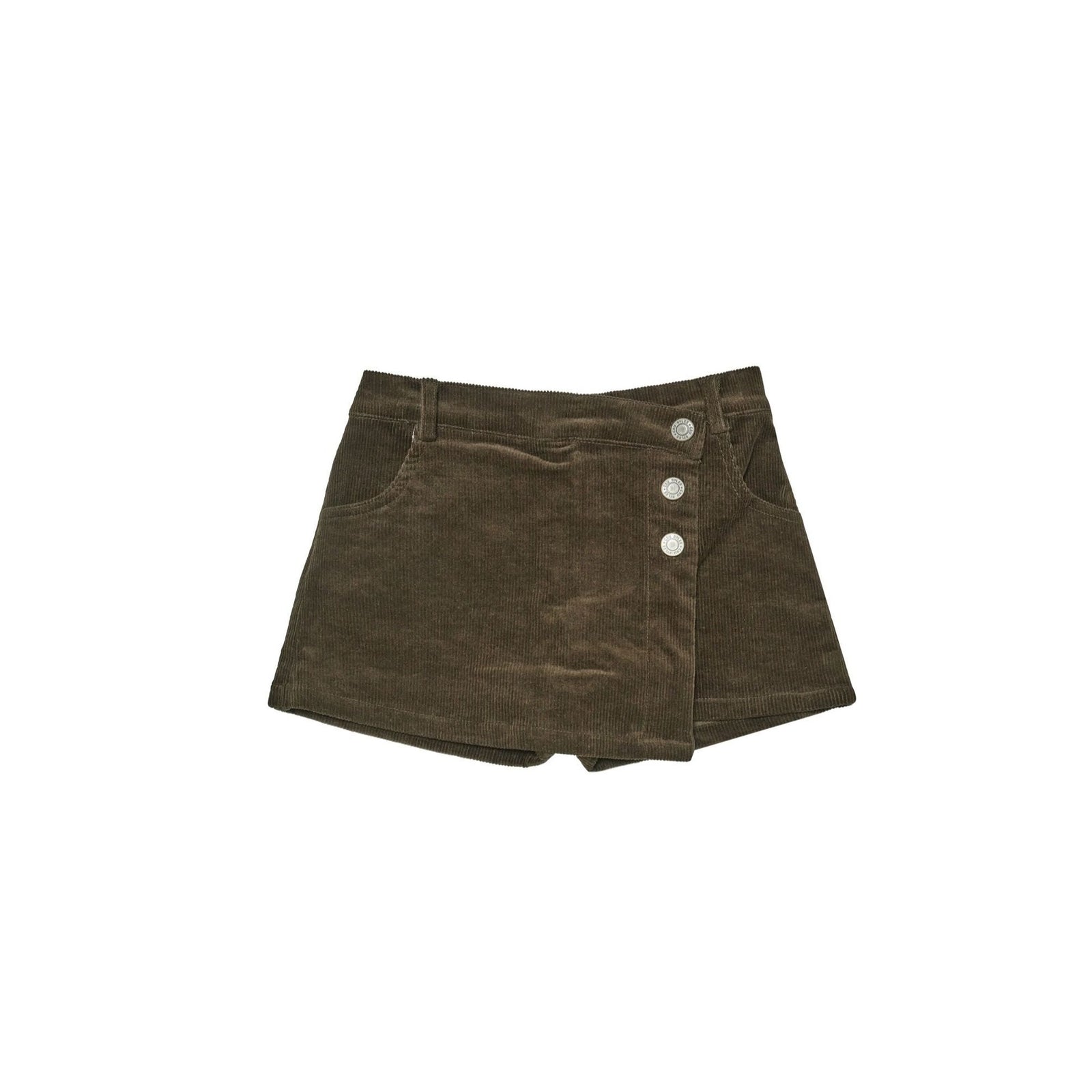 asymmetrical skort || army