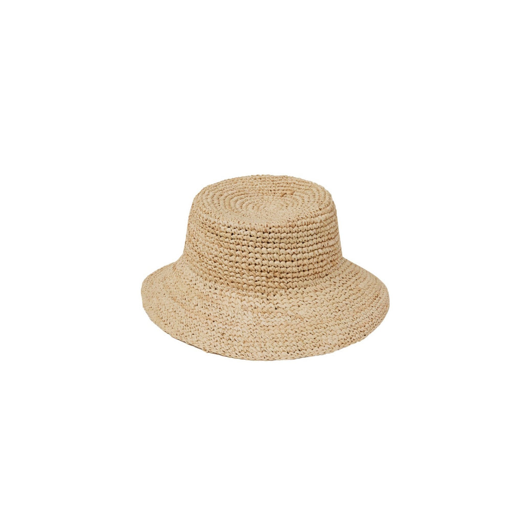 straw bucket hat || straw