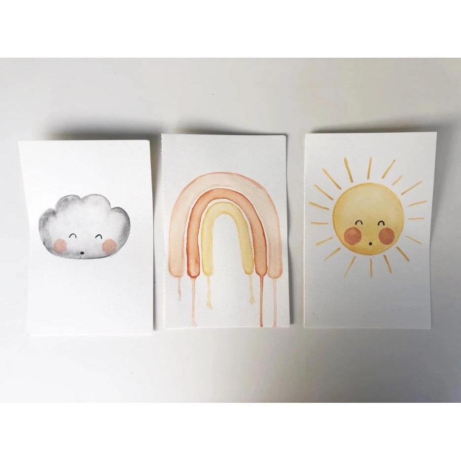 @aisfourart x elfin los angeles over the rainbow original watercolor