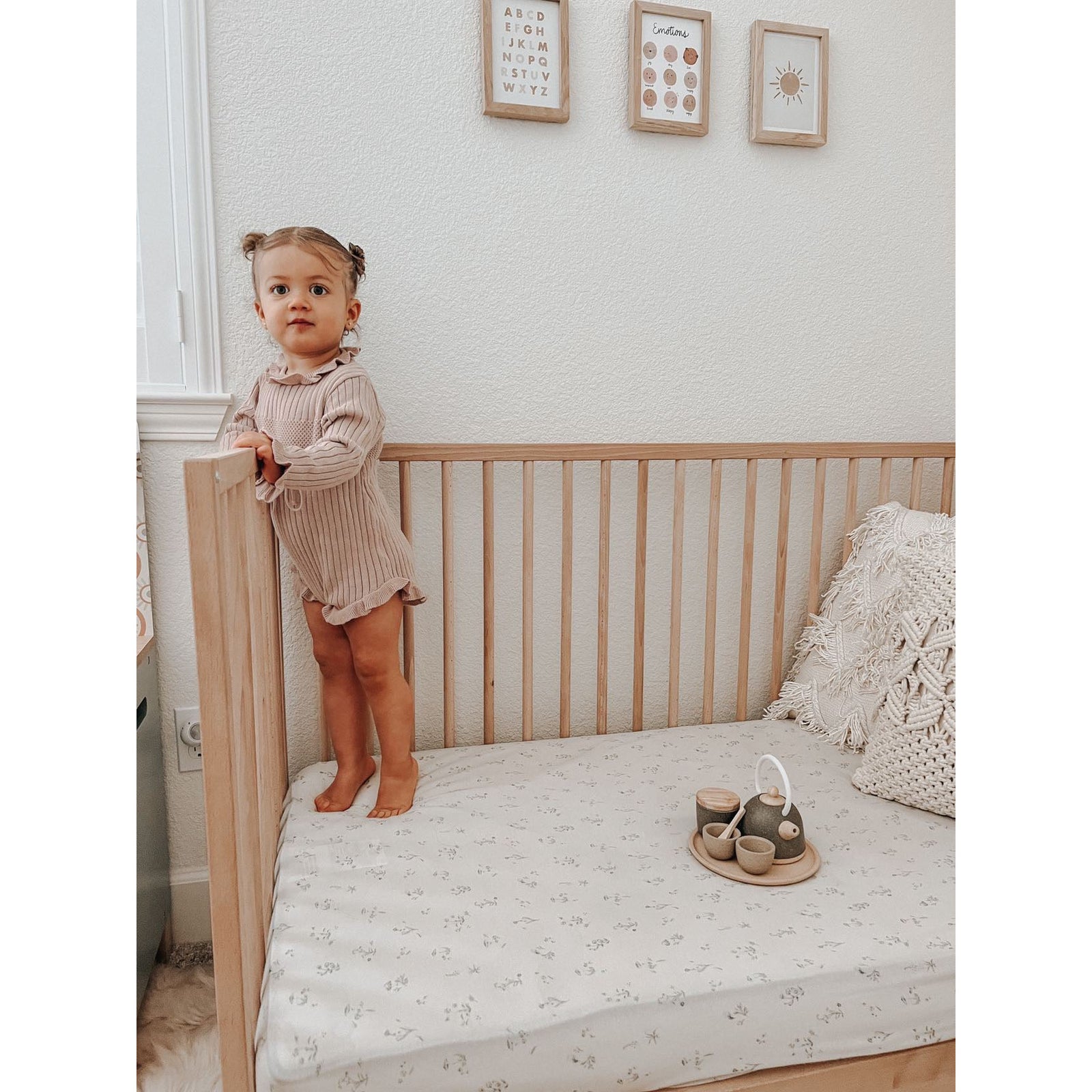 Ruffle Romper - Dusty Petal