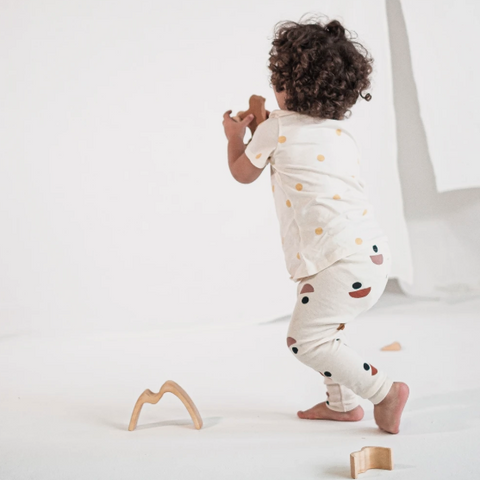 organic zoo leggings in colors of the moon