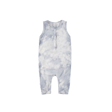 paige lauren tie dye tank cloud wash romper