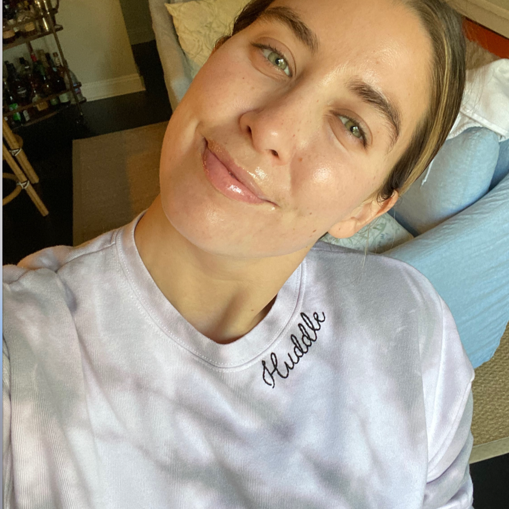 hand embroidered custom tie dye adult sweatshirt