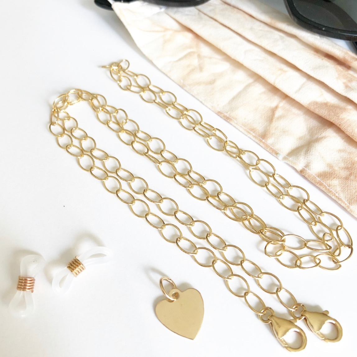 caitlin nicole jewelry lido sunnie/mask chain