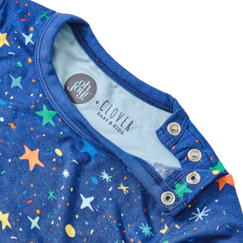 clover baby & kids x oh joy! galaxy footie 2 piece set