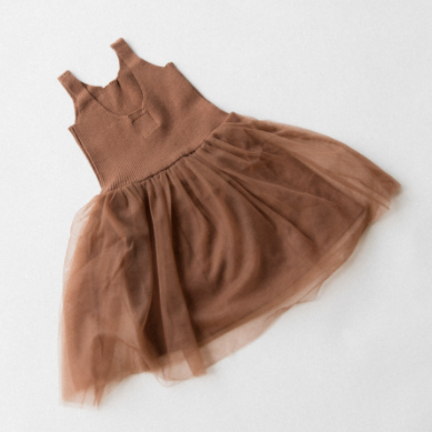 siena dress in brown