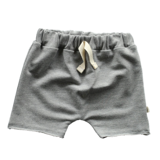 harem shorts in medium grey