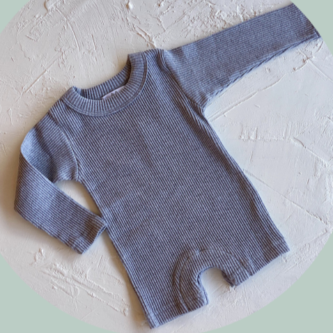 dylan romper in grey