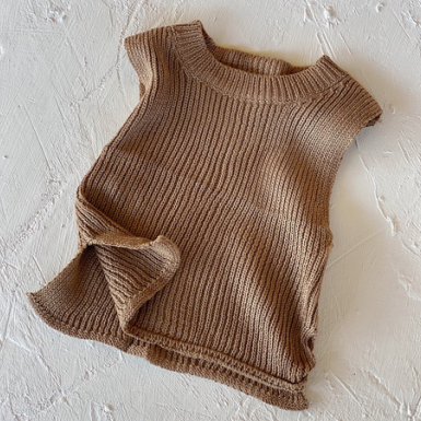 luca knit top in almond