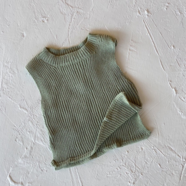 luca knit top in olive