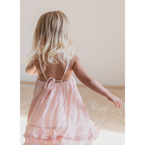 the louise dress in light pink