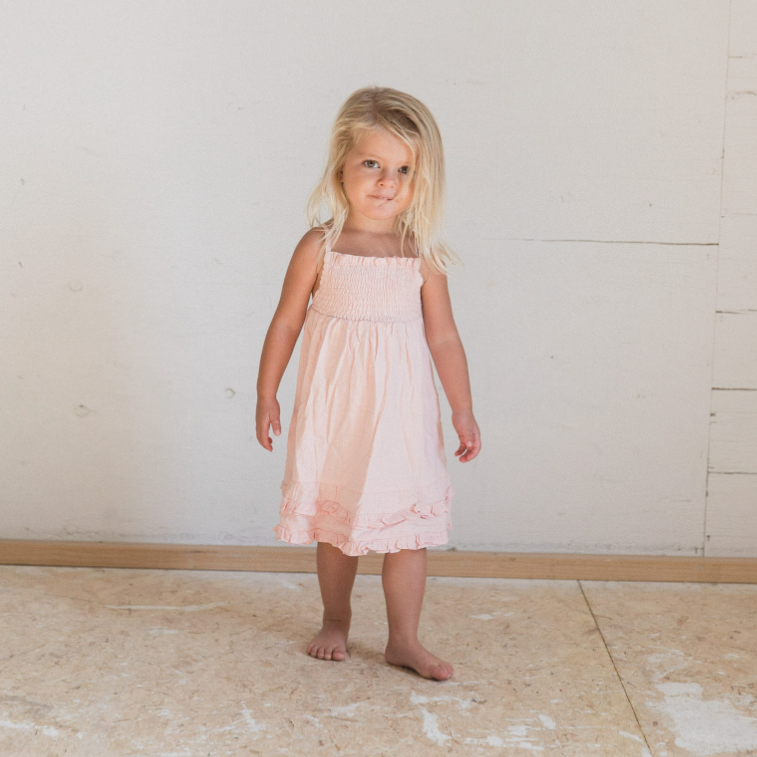 the louise dress in light pink