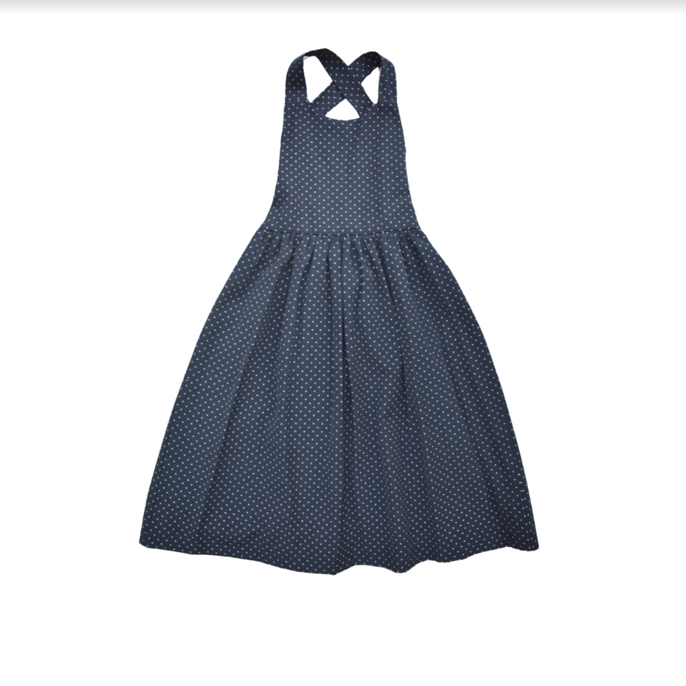 jessica dress in black with pink dot