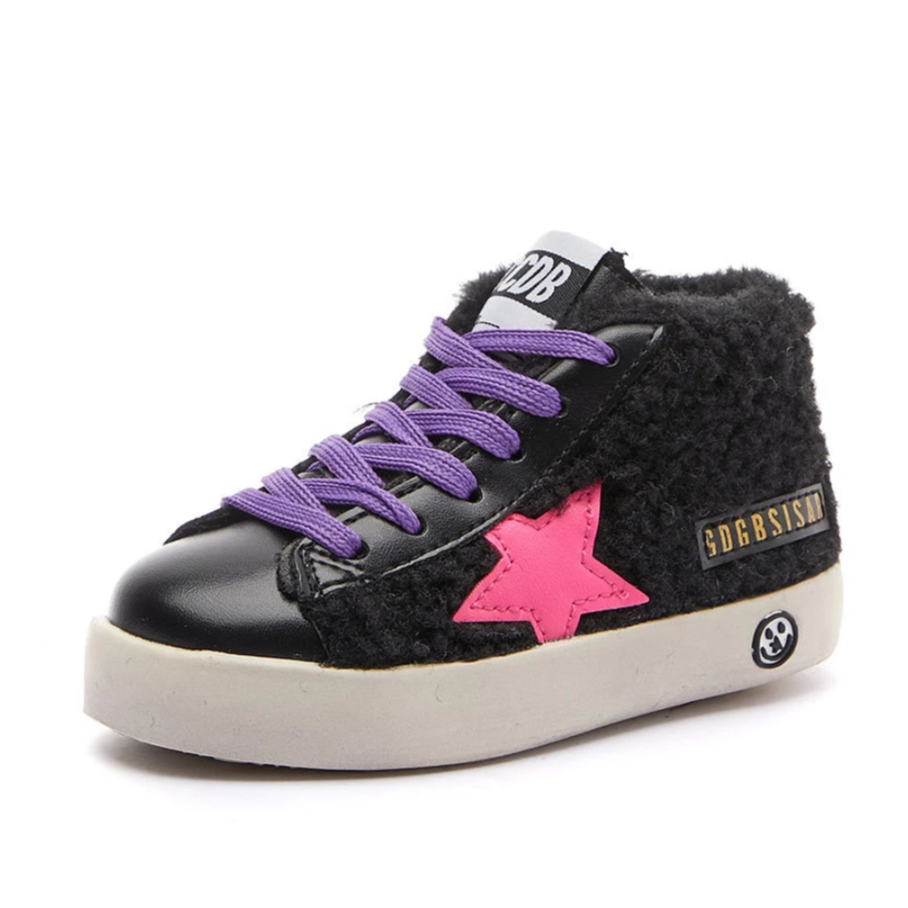 PREORDER sherpa hightop star sneakers