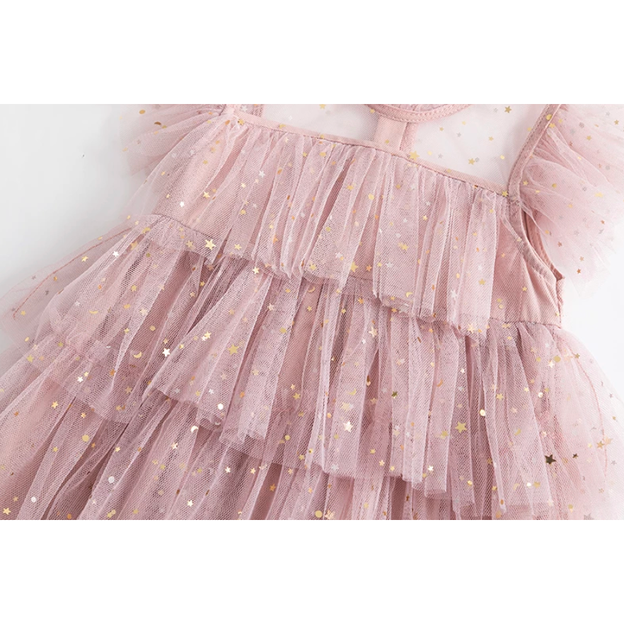 pastel stars dress Lola + The Boys Pastel Stars Dress, 1