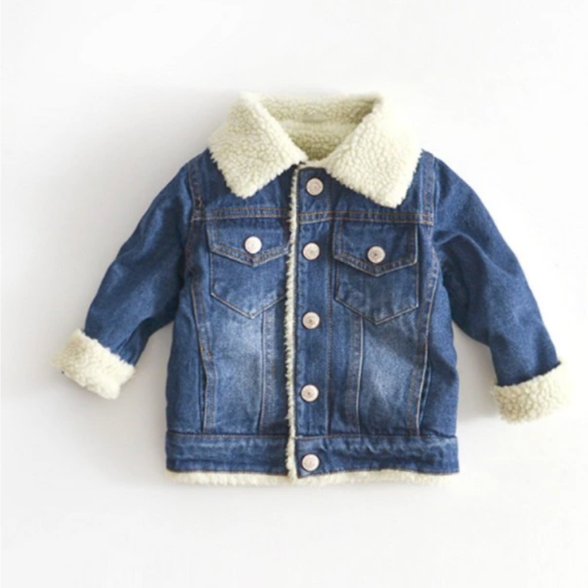 shearling denim jacket