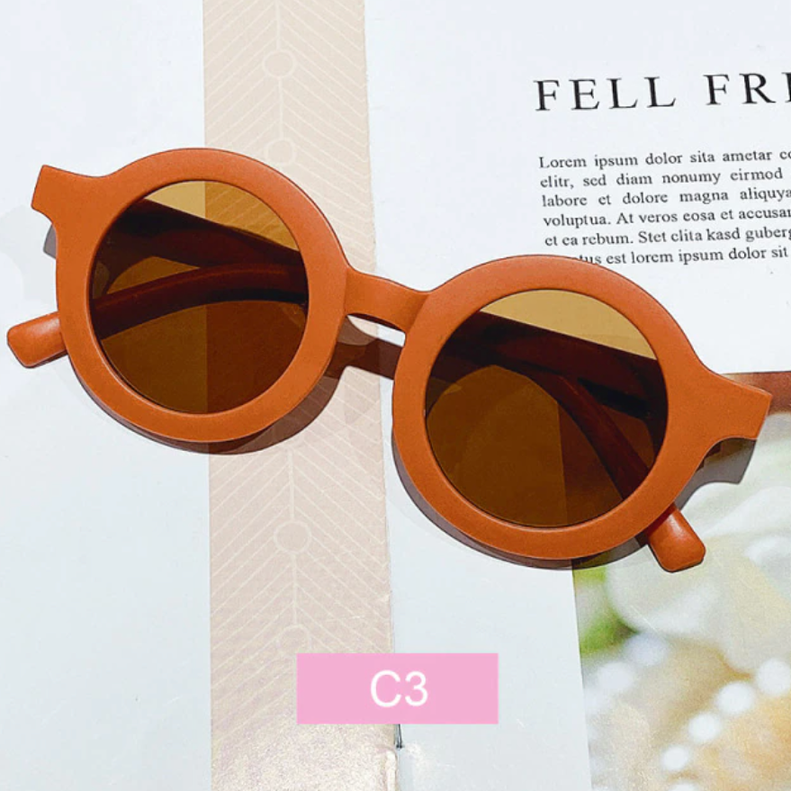 sustainable sunglasses in orange