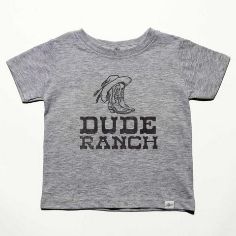 dude ranch tee in grey