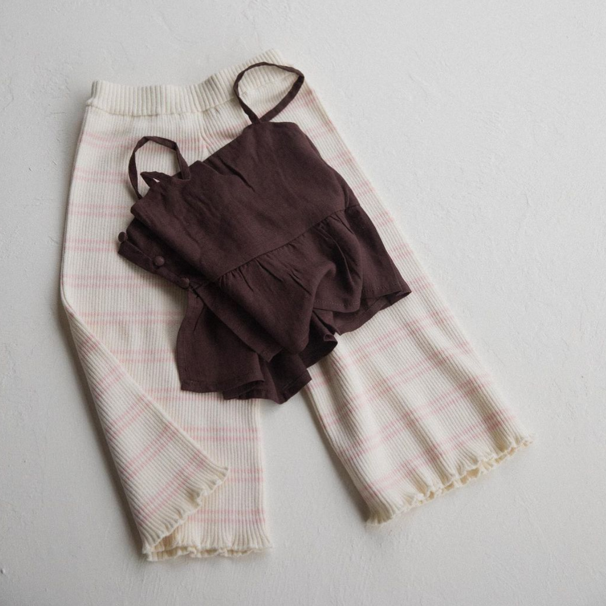 kealia knit pants in striped pink