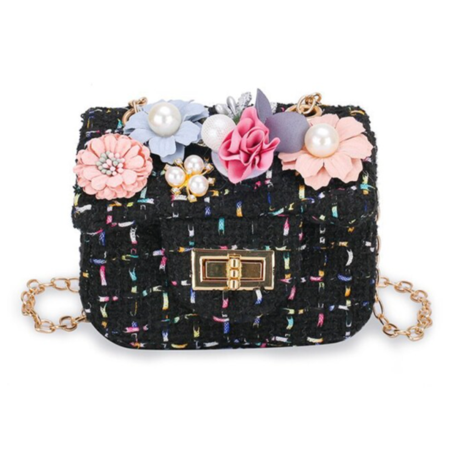 flower & tweed mini purse