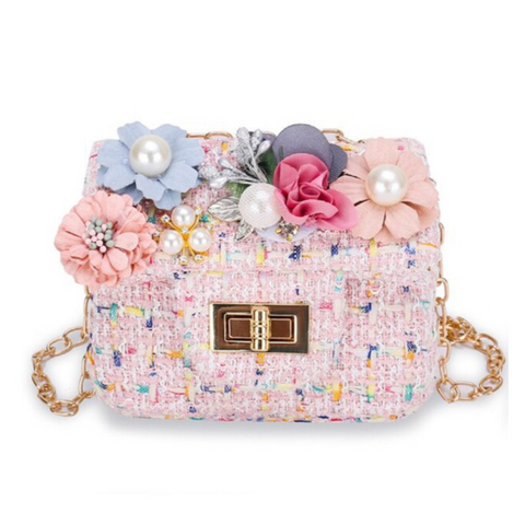 flower & tweed mini purse
