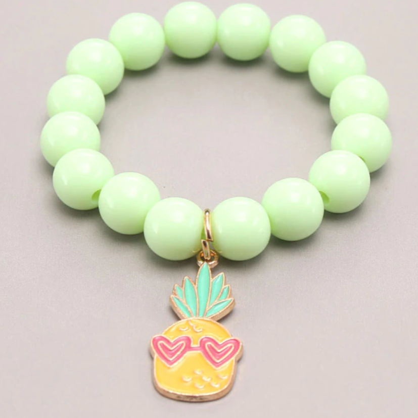 pineapple charm bracelet