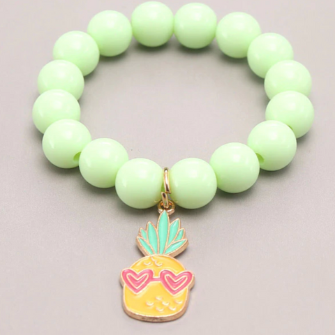 pineapple charm bracelet