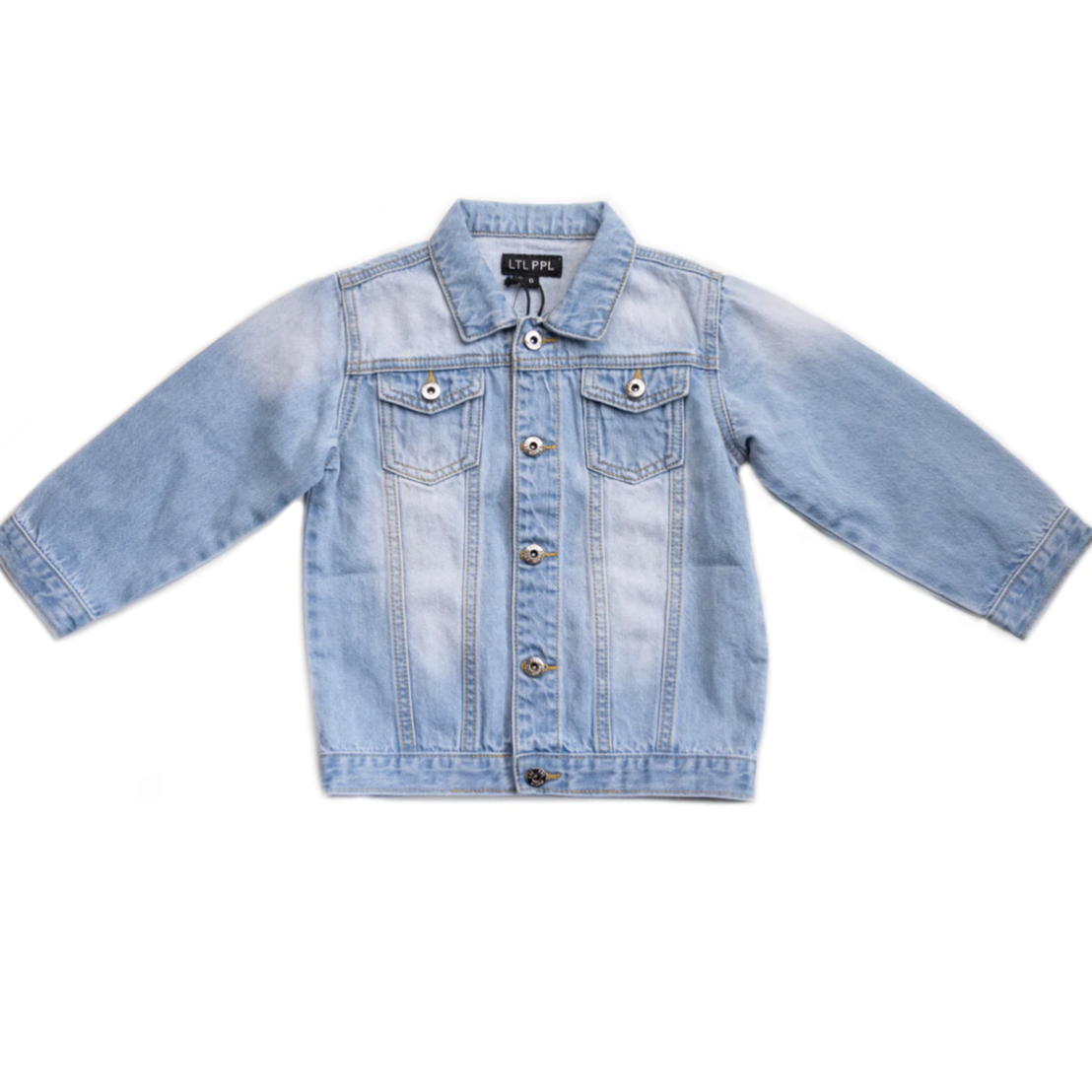 the denim jacket in light blue