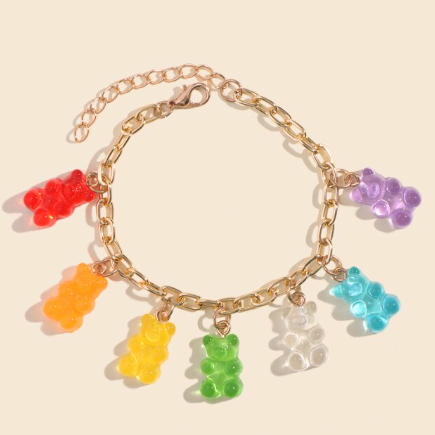 PREORDER gummy bear charm bracelet