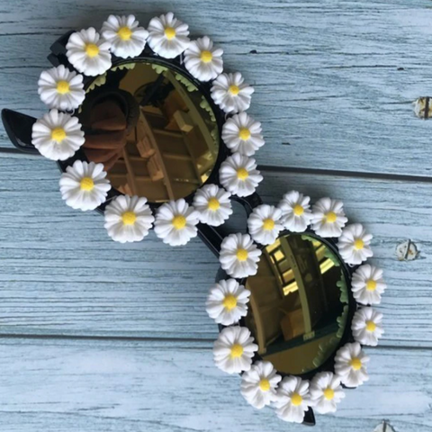 floral beaded sunglasses