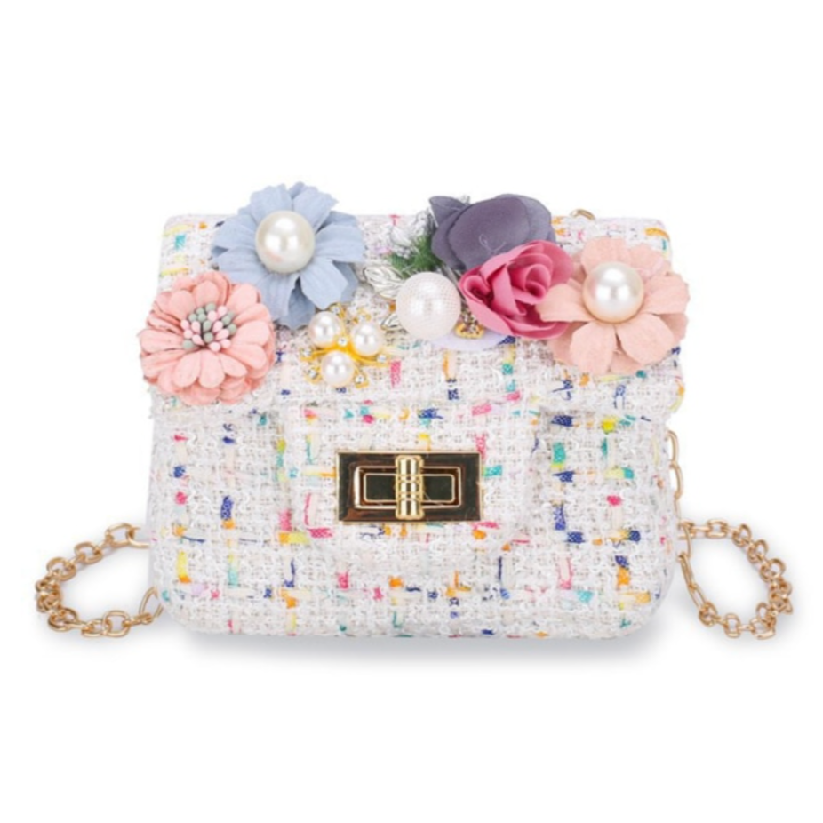 flower & tweed mini purse