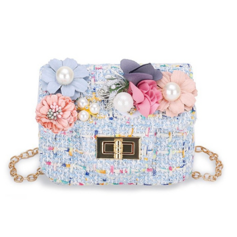 flower & tweed mini purse