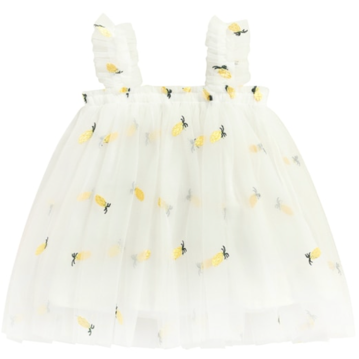 pineapple tulle dress