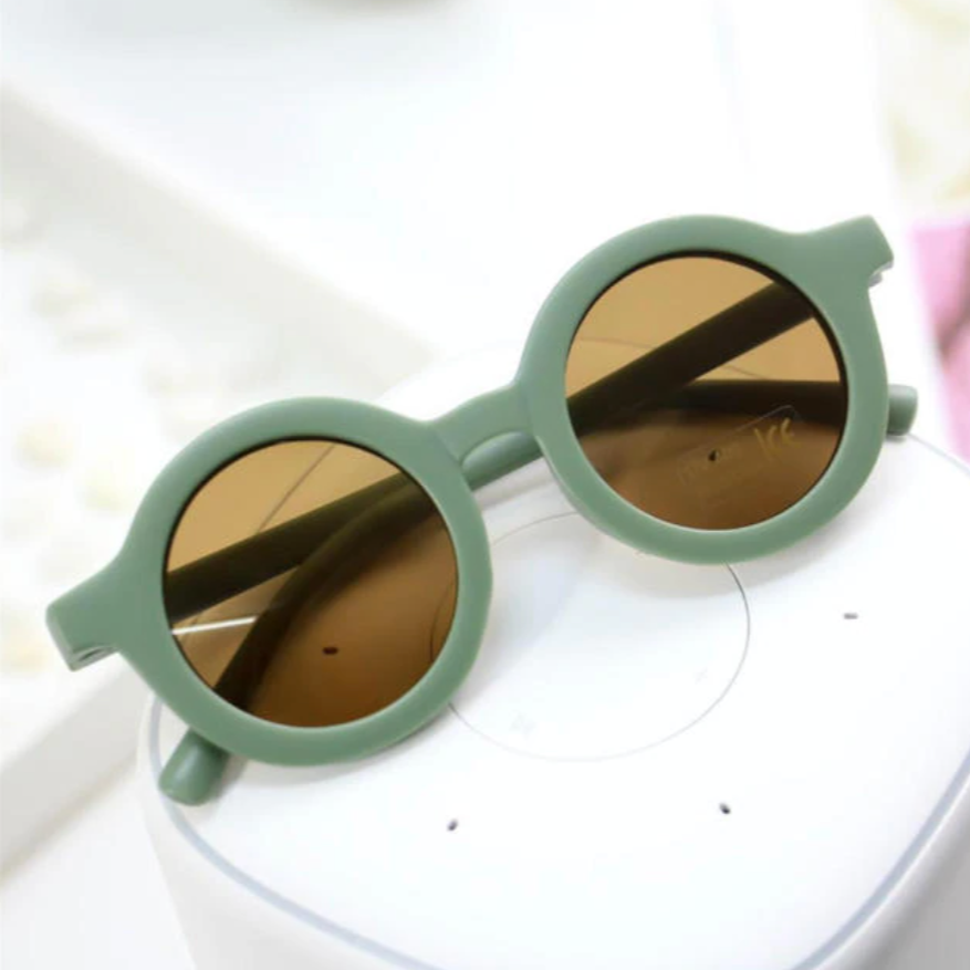 sustainable sunglasses in green