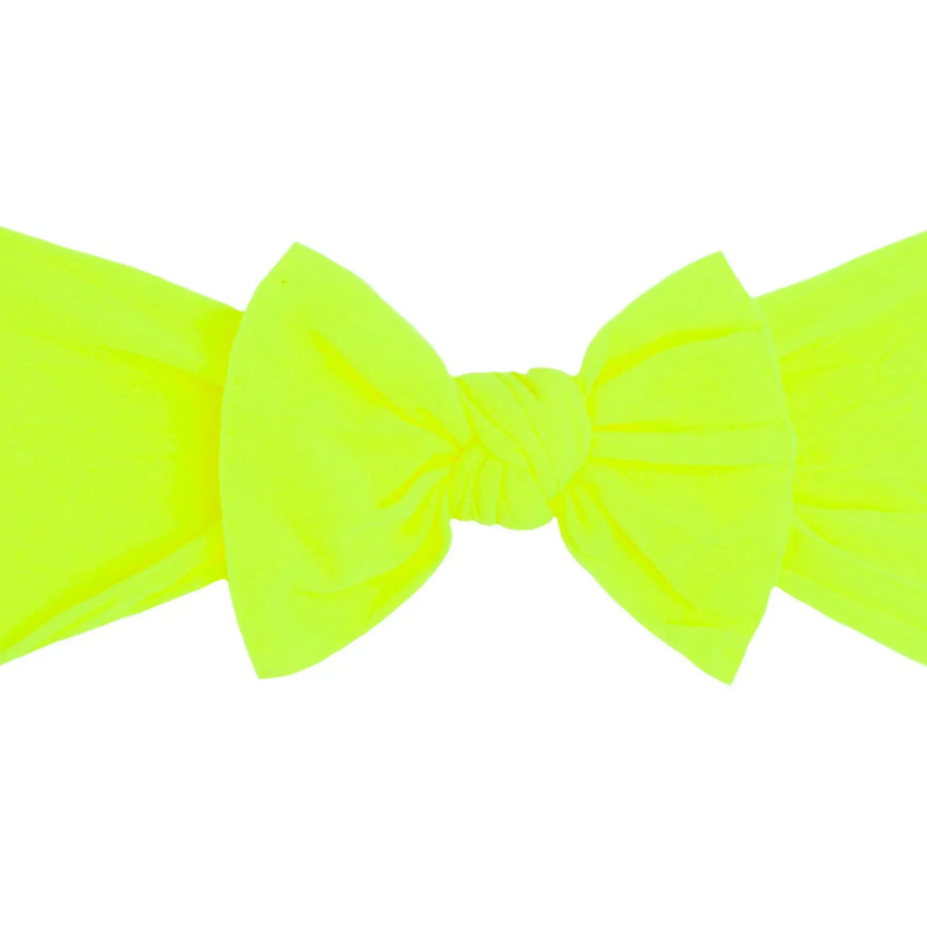 neon yellow knot bow