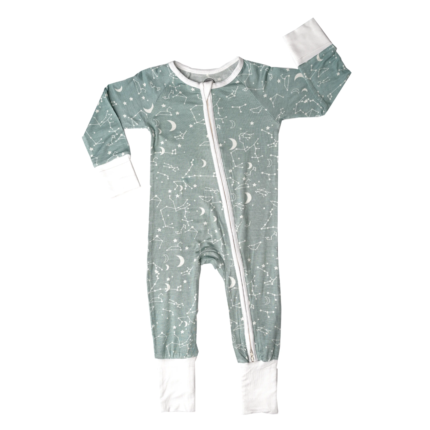 bamboo baby convertible footie pajamas in stargazer