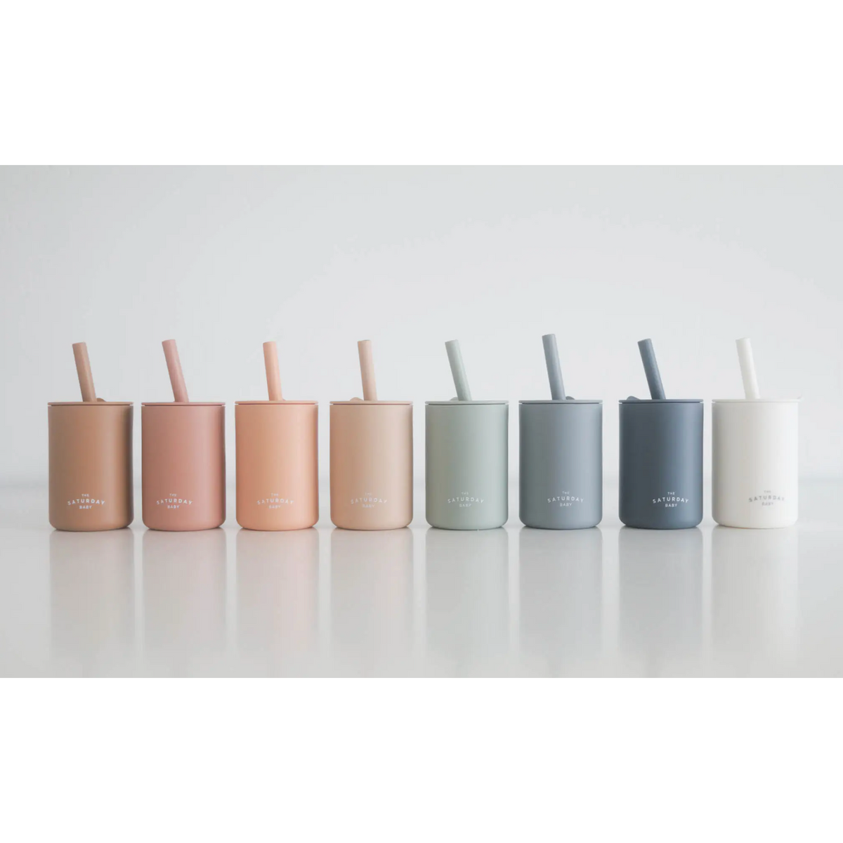 silicone straw cup in lilac