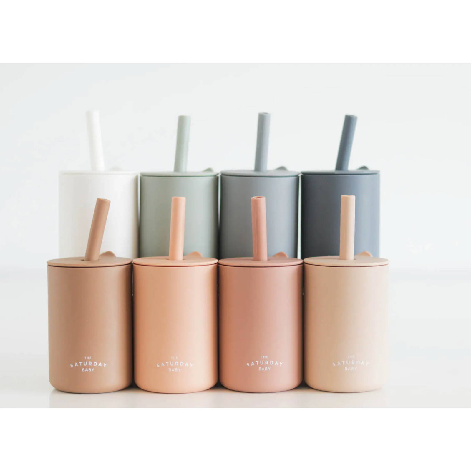 silicone straw cup in lilac