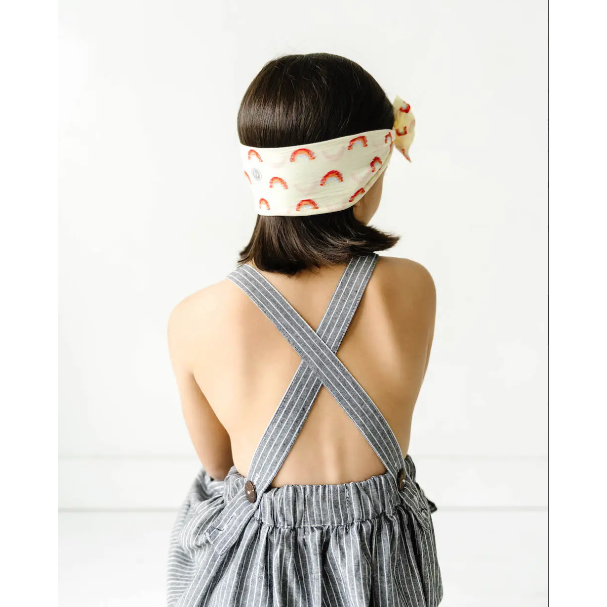 daffodil pastel rainbow knot bow