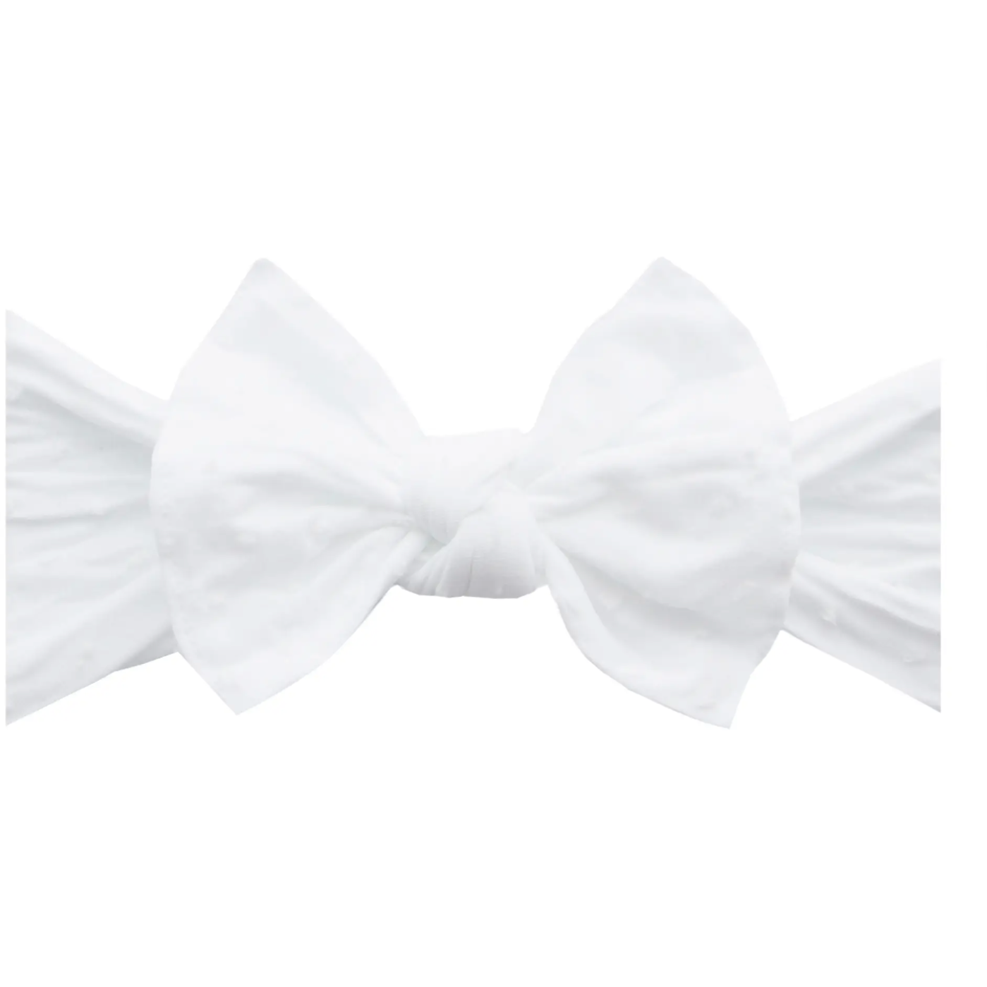 white dot knot bow