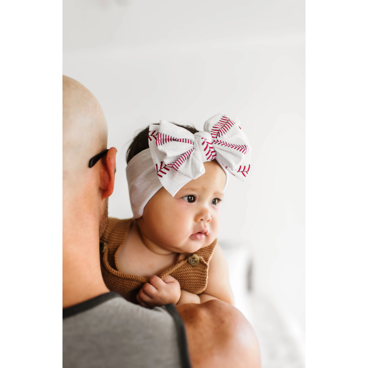 ball game printed bow