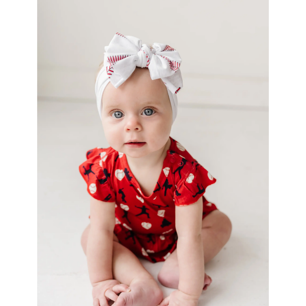 ball game printed bow
